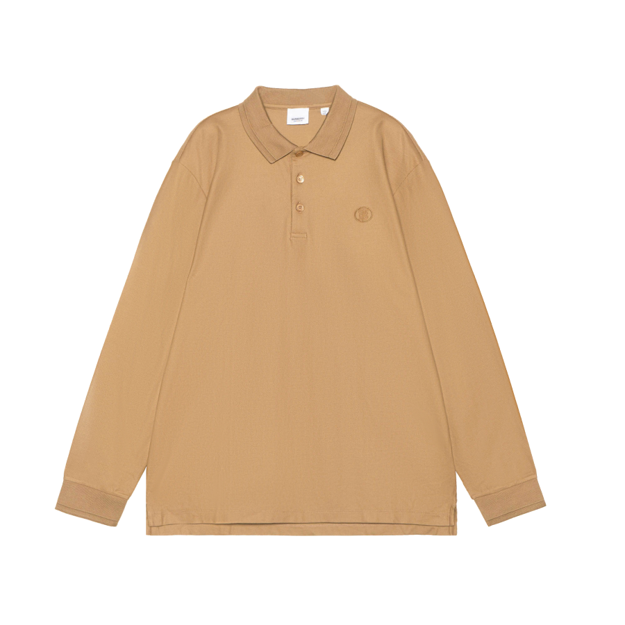 Burberry Polo Shirts Men's Camel Polo Collar Moderate Straight Fit