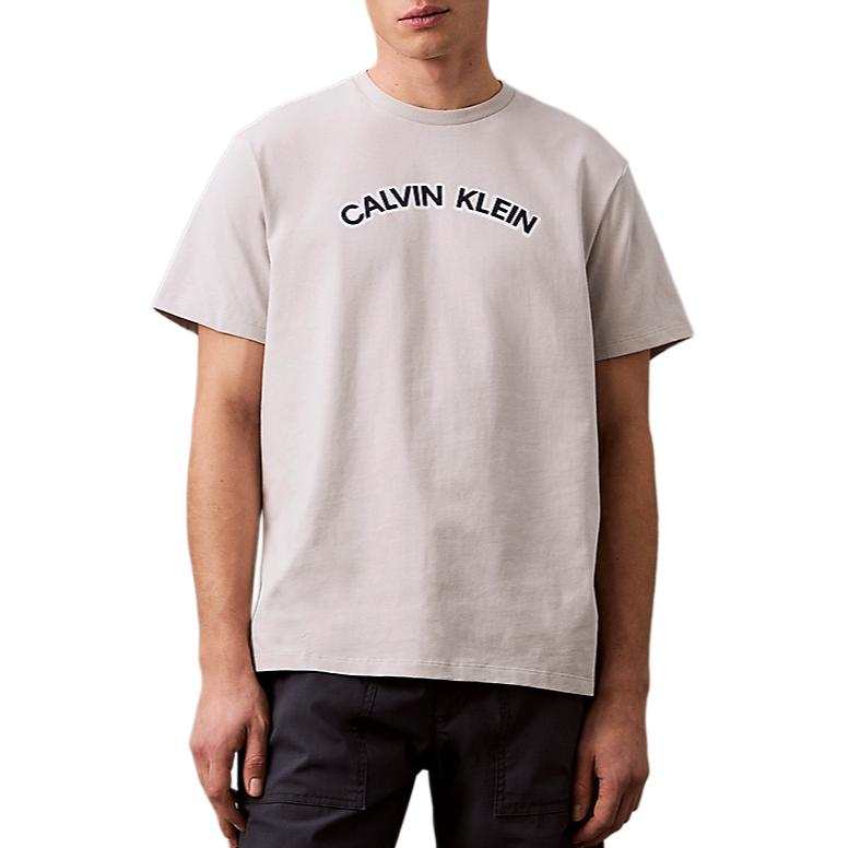 CALVIN KLEIN T Shirt Europe Version Men's Gray Purple