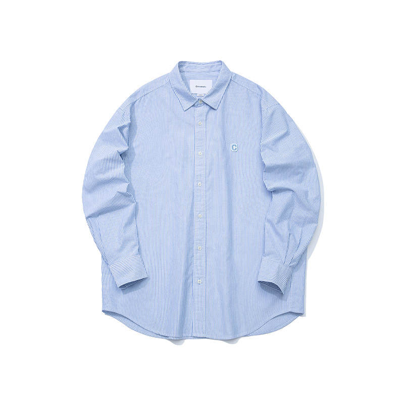 COVERNAT Shirts Unisex Blue Lapel Moderate Other