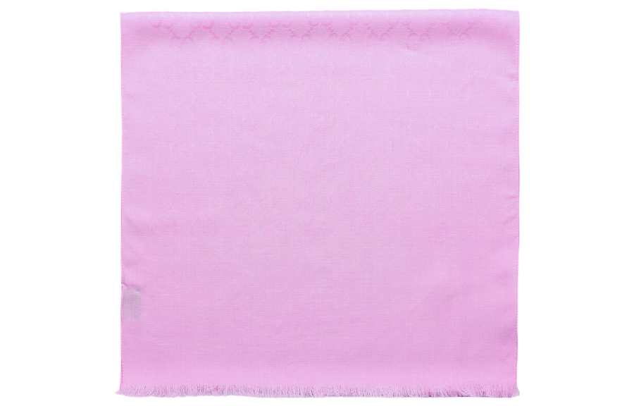 GUCCI GG Wool Silk Scarf Pink Women's