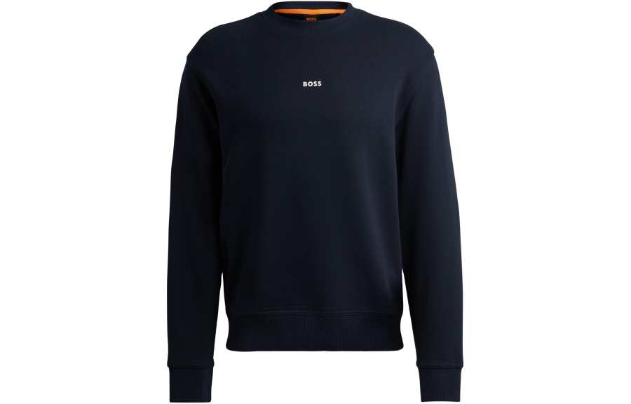 Hugo Boss rubberised-logo cotton sweatshirt