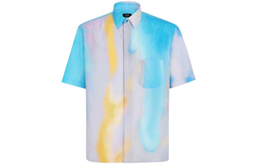 Fendi 2010s tie-dye short-sleeve shirt