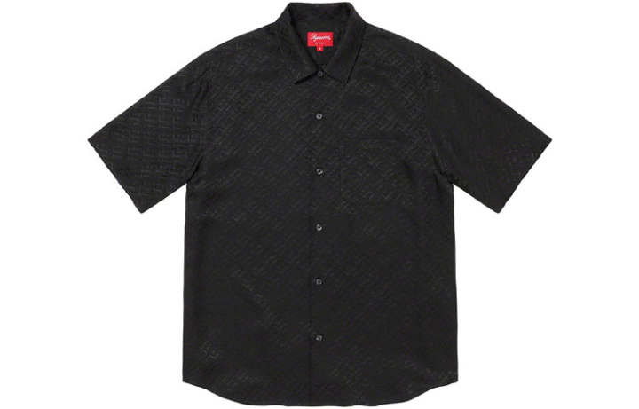 Supreme Supreme SS22 Week 10 Tonal Monogram Silk S/S Shirt Unisex