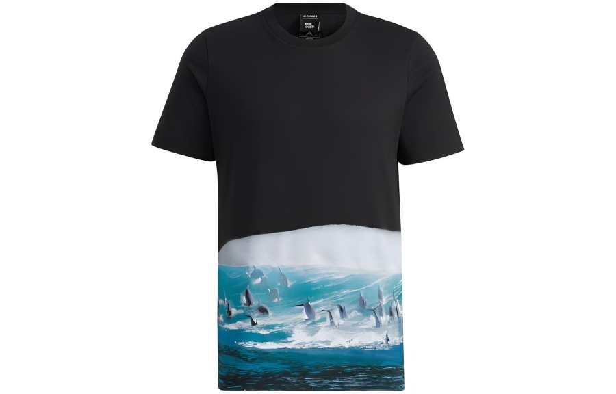 Adidas Adidas T Shirts Unisex Black Crew Neck Moderate Straight Fit