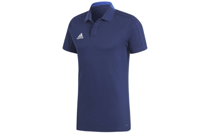 Adidas Adidas Polo Shirts Men's Blue Polo Collar Moderate Straight Fit