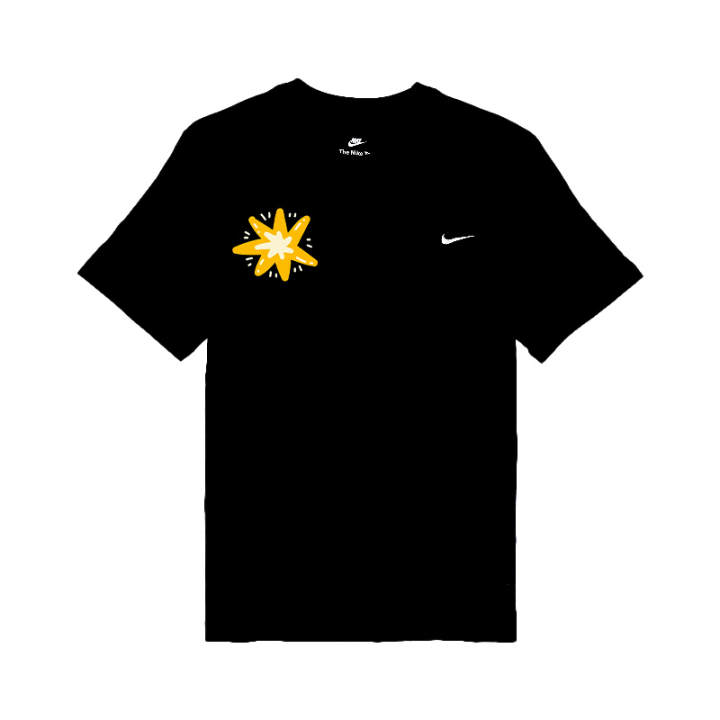 Nike Nike T Shirts Unisex Black Crew Neck Moderate Straight Fit