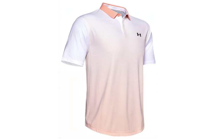 Under Armour Iso Chill Polo Shirts Men's White Polo Collar Moderate Straight Fit