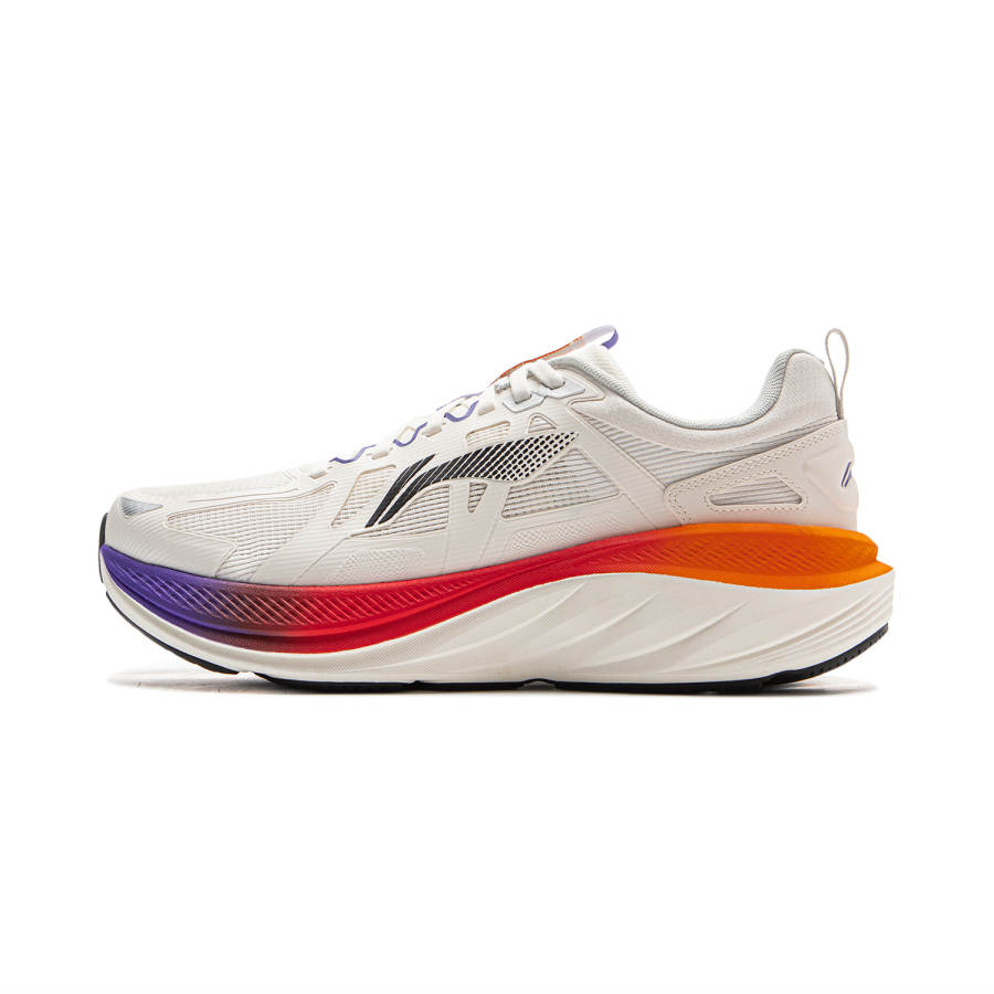 Li-Ning Li Ning Leisurely Running Shoes Men's Low Top Mist White