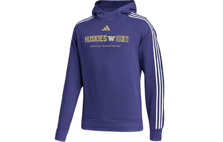 Adidas Adidas Sweatshirts Men's Collegiate Purple Hooded Moderate Regular