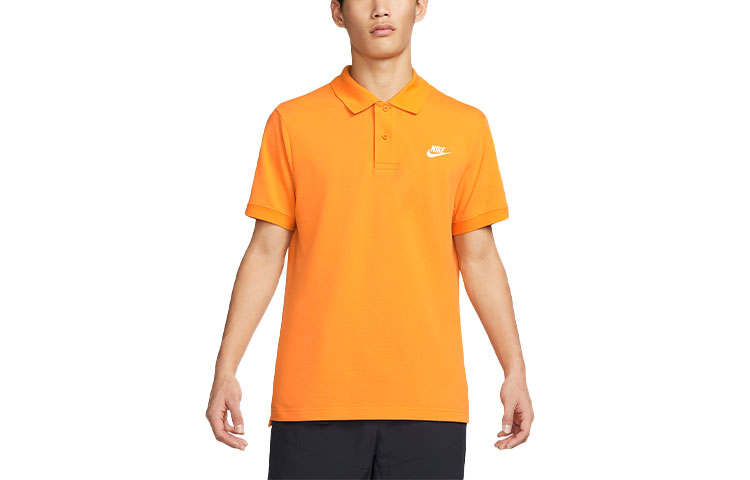 Nike Nike Polo Shirts Men's Saffron Polo Collar Moderate Straight Fit