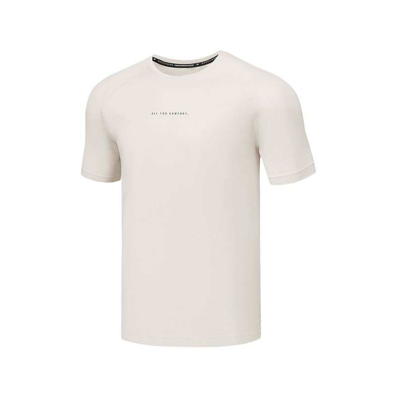 Skechers Comfortable Sports Collection SS25 T Shirt Men's Apricot 00F1