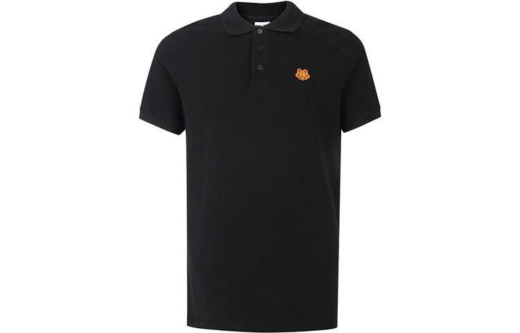KENZO Classic Tiger Head SS21 Polo Shirt Men's Black