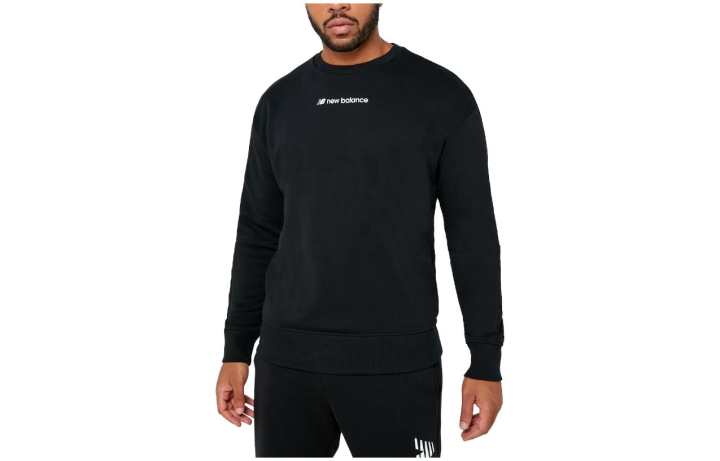 New Balance New Balance Sweatshirts Men's Black Crew Neck Moderate Regular