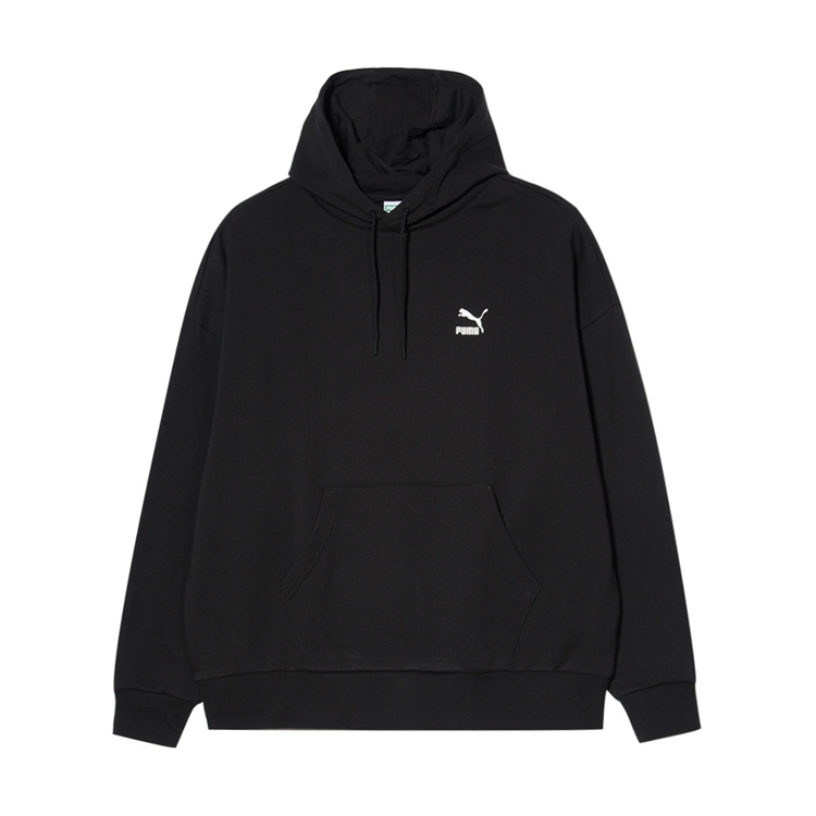 PUMA Sweatshirts Men's Black Hooded Moderate