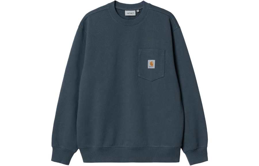 Carhartt WIP Sweatshirts Men's Ore Color Crew Neck Moderate Regular