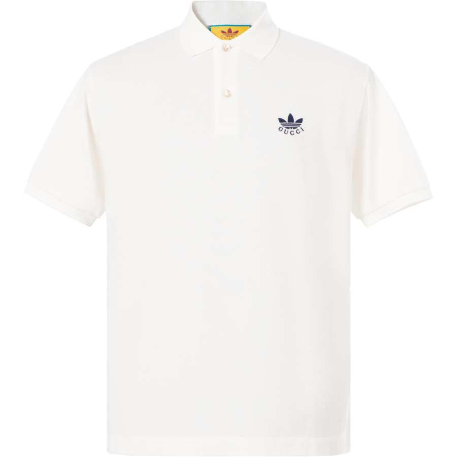 GUCCI x Adidas Originals SS22 Polo Shirt Unisex White