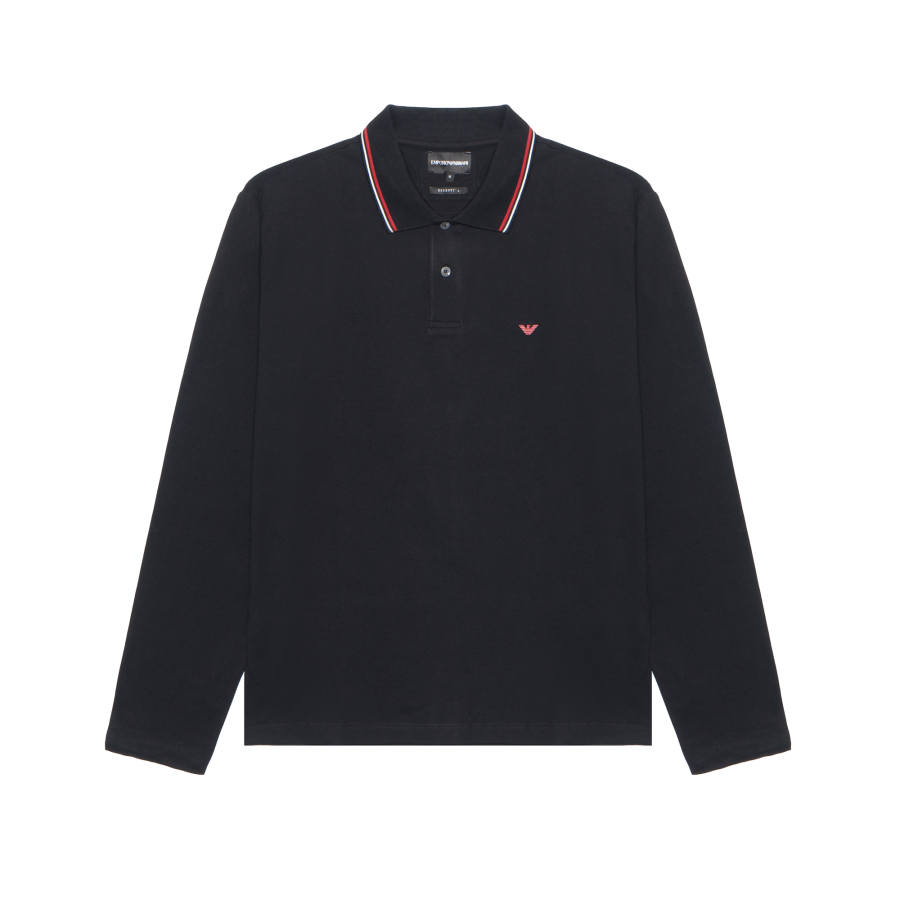 EMPORIO ARMANI FW22 Polo Shirt Men's Black