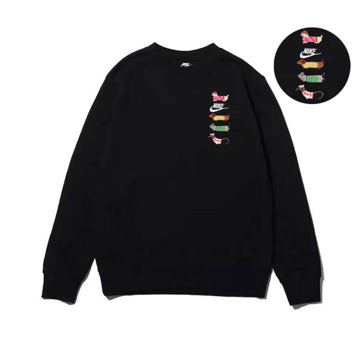 Nike Nike Sweatshirts Unisex Black Crew Neck Moderate Regular