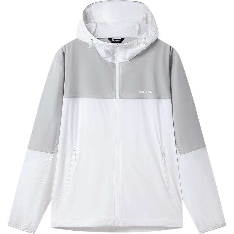 TOREAD Breathable UV Protection Sun Protection Clothing Men's White/Mountain Shadow Gray