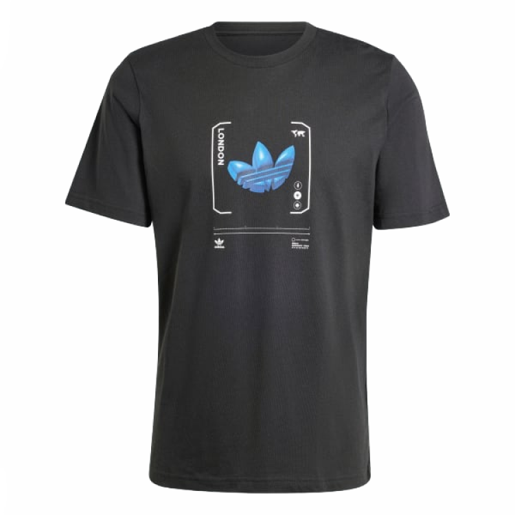 Adidas Adidas T Shirts Men's Black Crew Neck Moderate Straight Fit