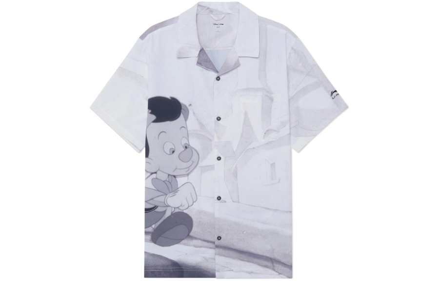 Li-Ning Li Ning x Disney Shirt Men's White Sand Gray