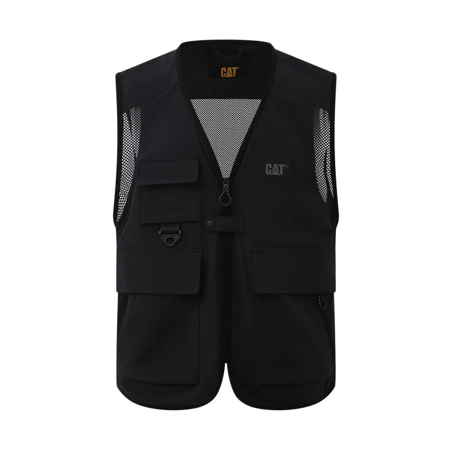 CAT CAT Vests Men's V Neck Moderate Workwear