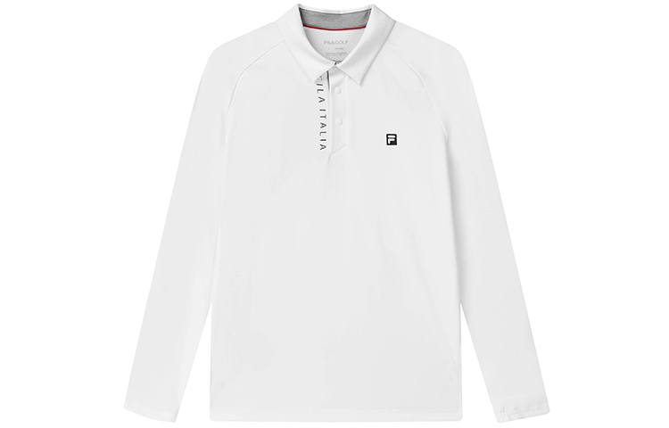 FILA Athletics Polo Shirts Men's Jade White Polo Collar Moderate Straight Fit