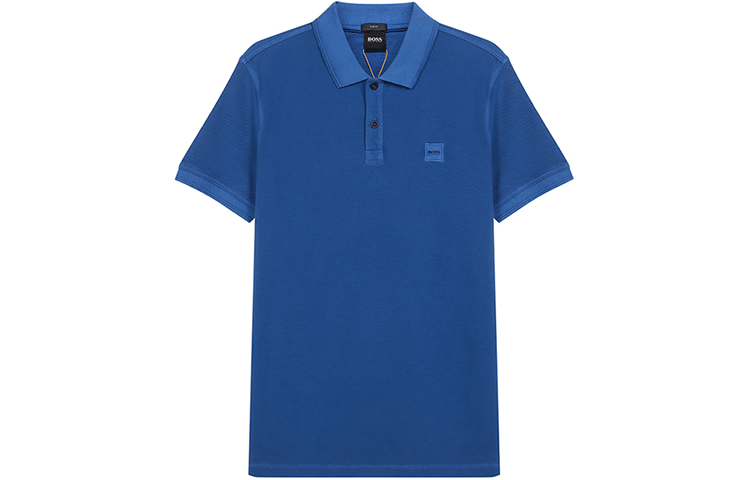 HUGO BOSS Polo Shirts Men's Dark Blue Polo Collar Moderate Other