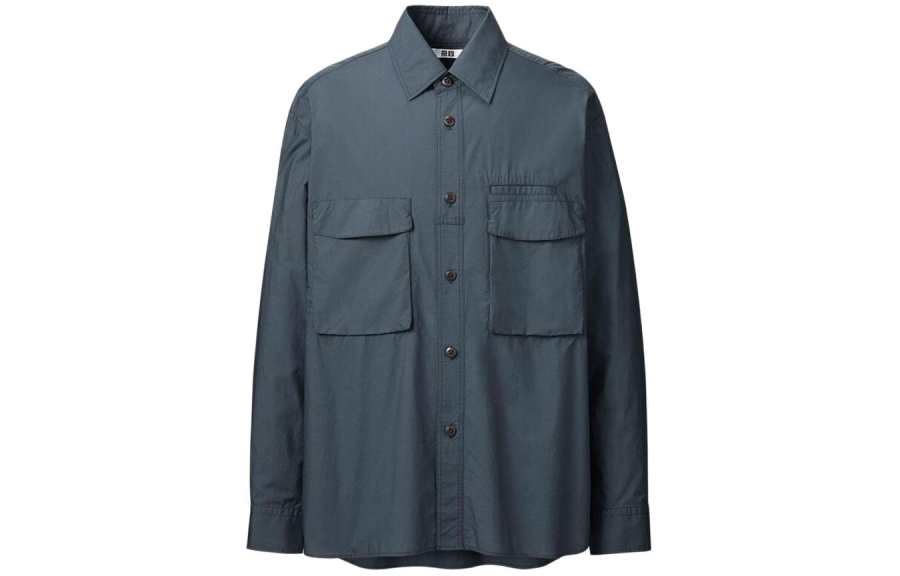 UNIQLO SS24 Shirt Men's Dark Blue