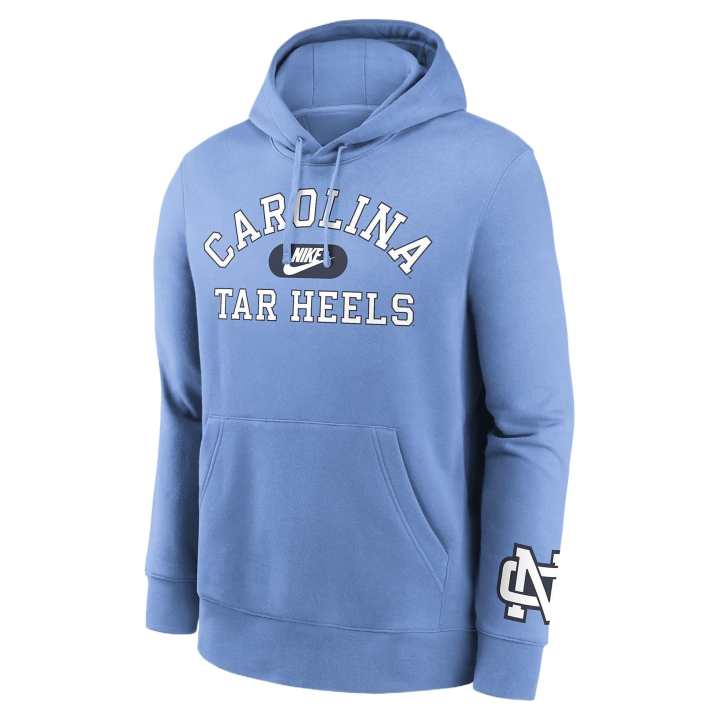 Nike Nike North Carolina Tar Heels Legacy Club Foundational Men's Nike College Pullover Hoodie