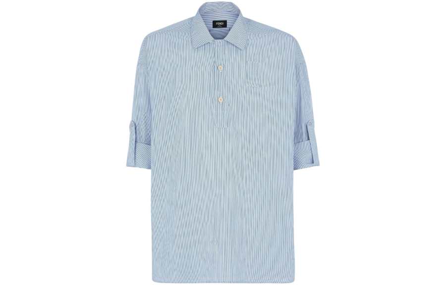 FENDI Logo Detailed Short Sleeved Shirt