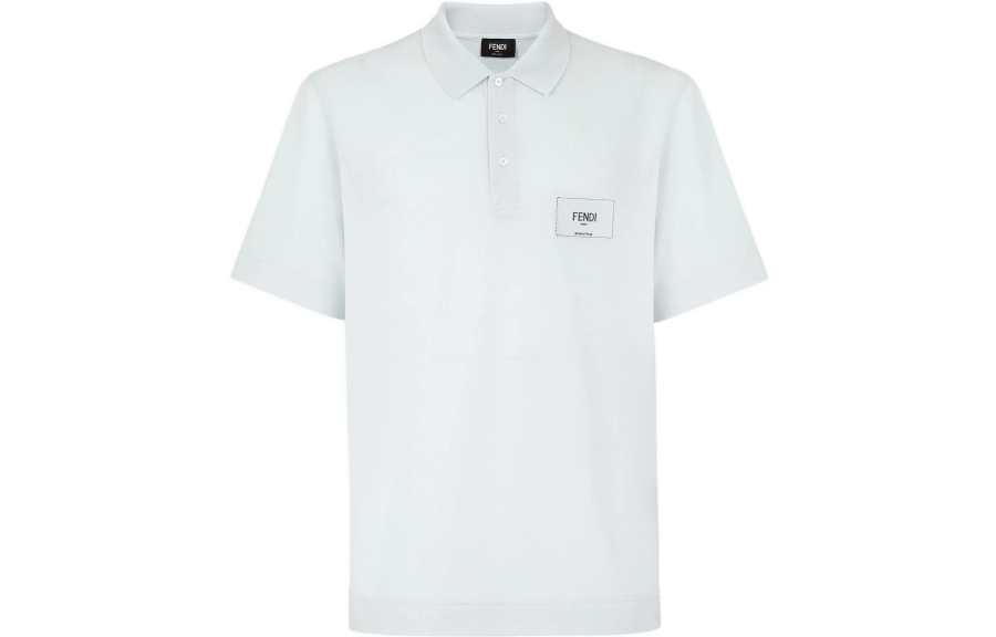 FENDI Polo Shirt Men's Light Blue
