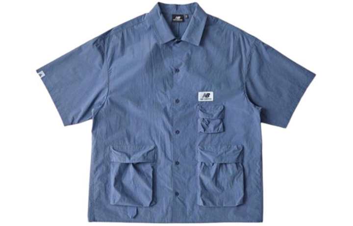 New Balance New Balance Shirts Men's Blue Lapel Moderate Other