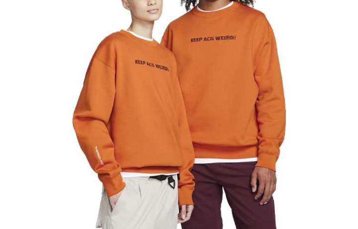 Nike Nike ACG THERMA FIT Sweatshirts Unisex Orange Crew Neck Moderate Regular