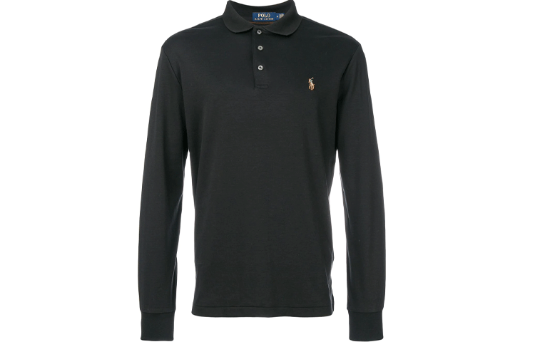 Polo Ralph Lauren Logo Embroidered Long Sleeved Polo Shirt