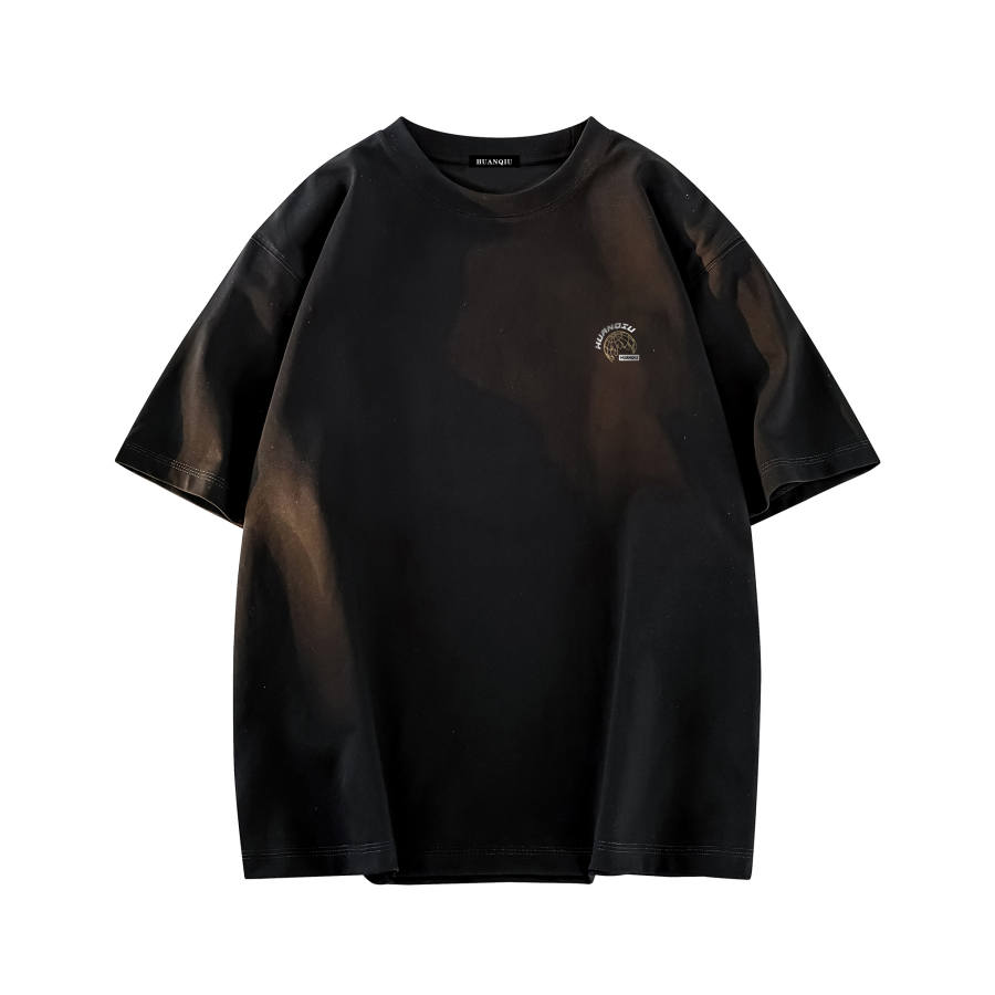HUANQIU T Shirts Unisex Crew Neck Moderate Heavyweight