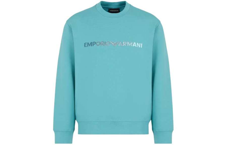 EMPORIO ARMANI SS24 Sweatshirt Men's Blue Green