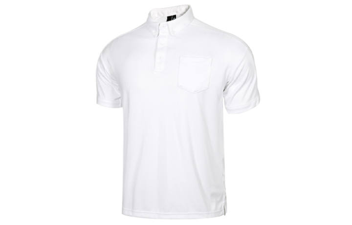 Adidas Adidas Polo Shirts Men's White Polo Collar Moderate Straight Fit