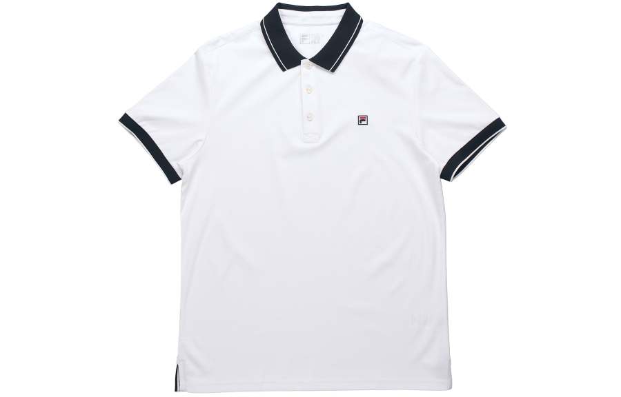 FILA Polo Shirts Men's White Polo Collar Moderate Other