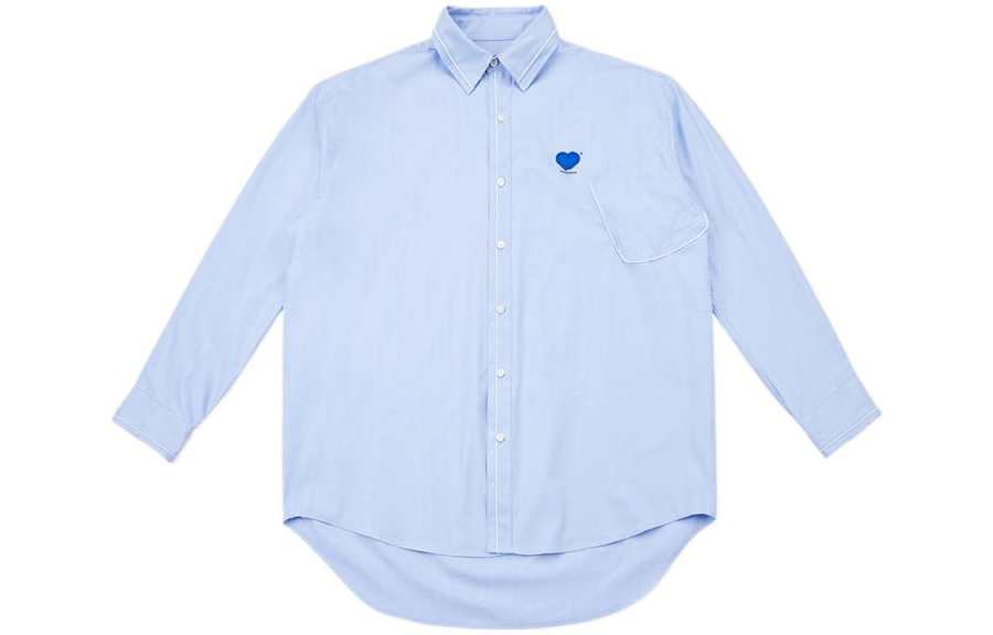 ADER ERROR ADER ERROR Shirts Unisex Sky Blue Square Collar Moderate Other