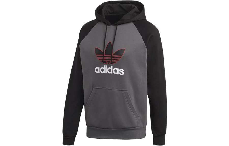 Adidas Originals 2.0 Linear Overhead Hoodie Sweatshirt Men's Dark Gray