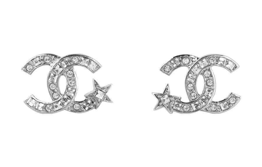 CHANEL CHANEL Silver Stud Earrings Women's