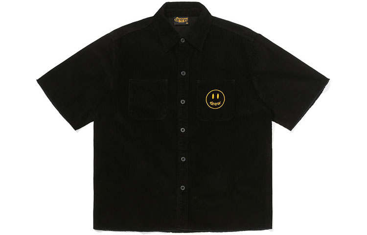 Drew house Letter Logo Series Shirts Unisex Black Moderate Other