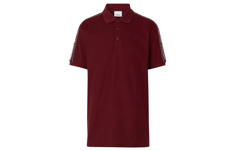Burberry Polo Shirt Men's Dark Purple Red