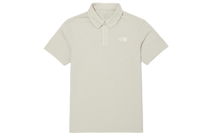 THE NORTH FACE Polo Shirts Men's Apricot Polo Collar Moderate Straight Fit
