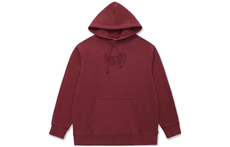 Levis Levis Sweatshirts Men's Red Hooded Moderate Other