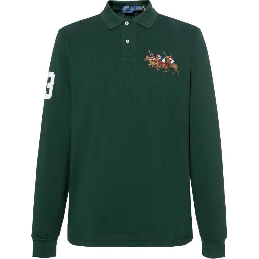 Polo Ralph Lauren Polo Shirt Custom Slim Fit Men's Green