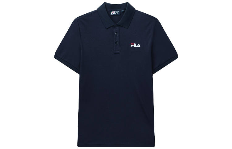 FILA Embroidered Polo Shirt Men's Legend Blue