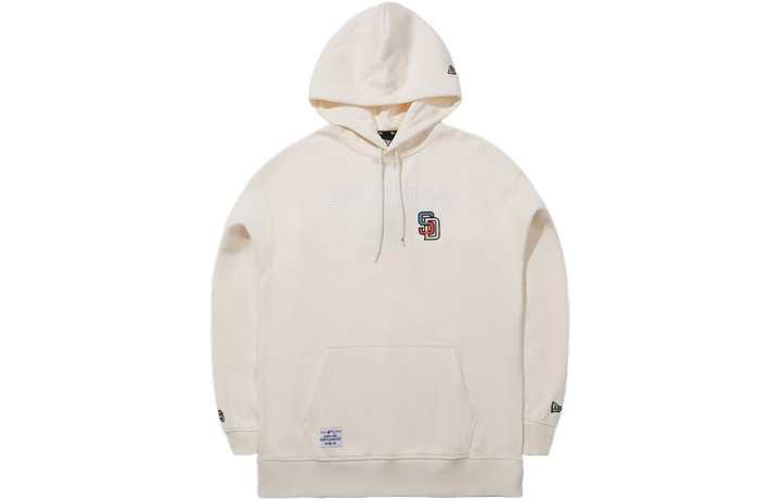 New Era New Era Sweatshirts Unisex Ivory White Hooded Non Detachable Moderate