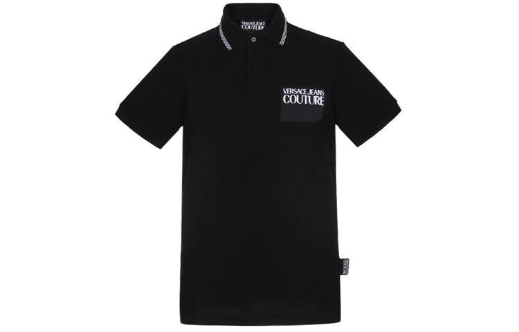 VERSACE JEANS COUTURE Polo Shirt Men's Black